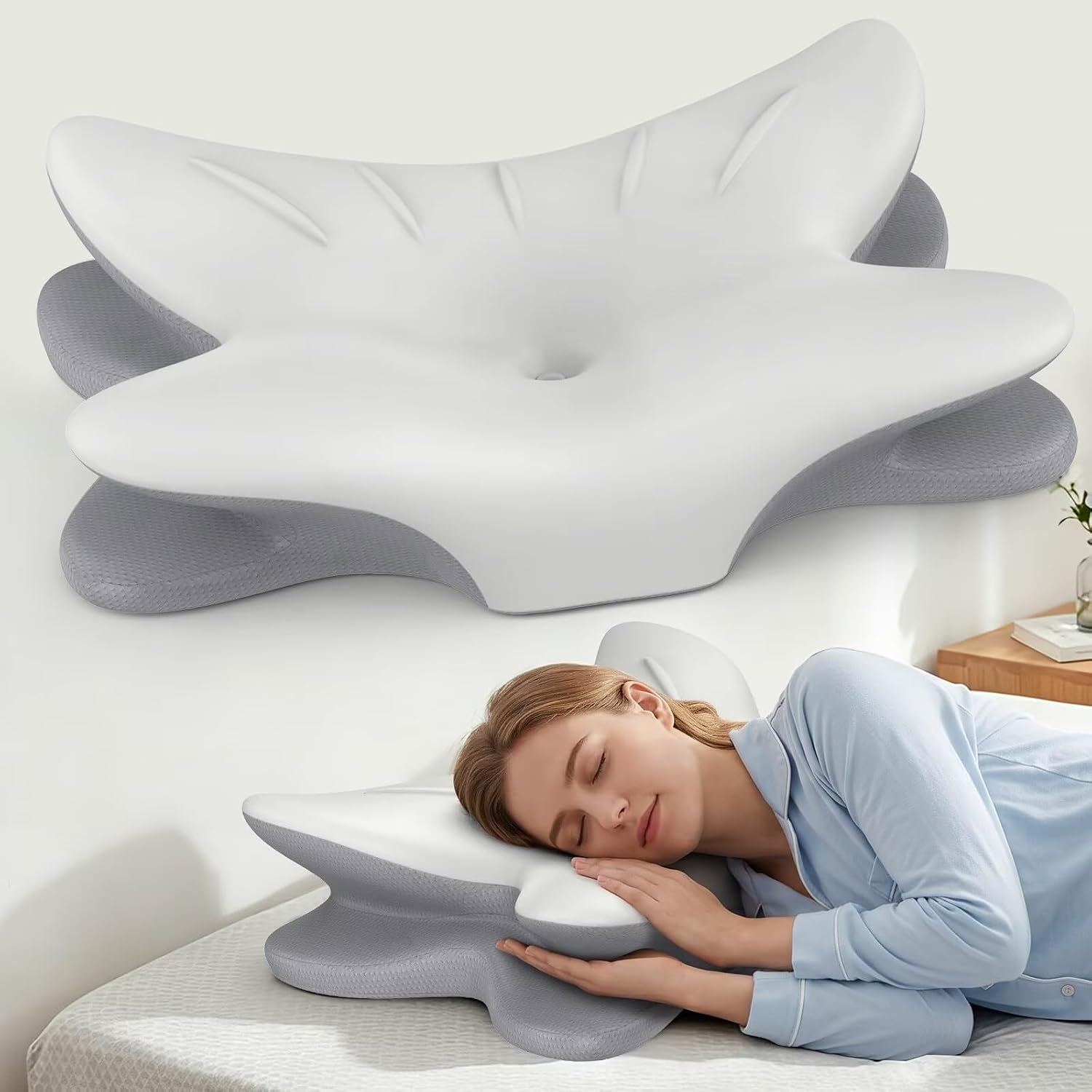Transaction Memory Amazon.com: Cervical Neck Pillow for Pain Relief, Cooling Memory Foam ...