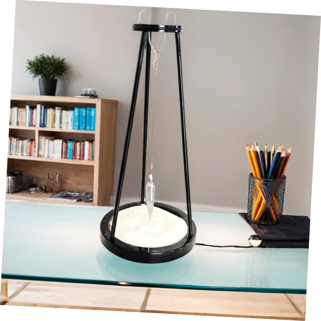 Creative Newton Sand Pendulum Unique Metal Desktop Decoration for Modern Office Home Decor Stress Relief and Educational Friends and Family