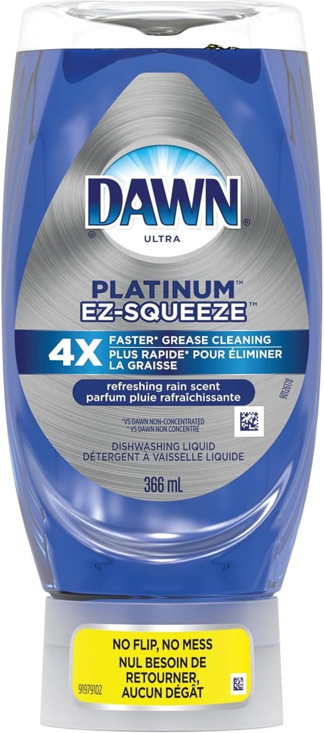 Dawn Platinum EZ-Squeeze, Refreshing Rain Scent - Liquid - 12.4 fl oz (0.4 quart) - Refreshing Rain ScentBottle - 1 Each