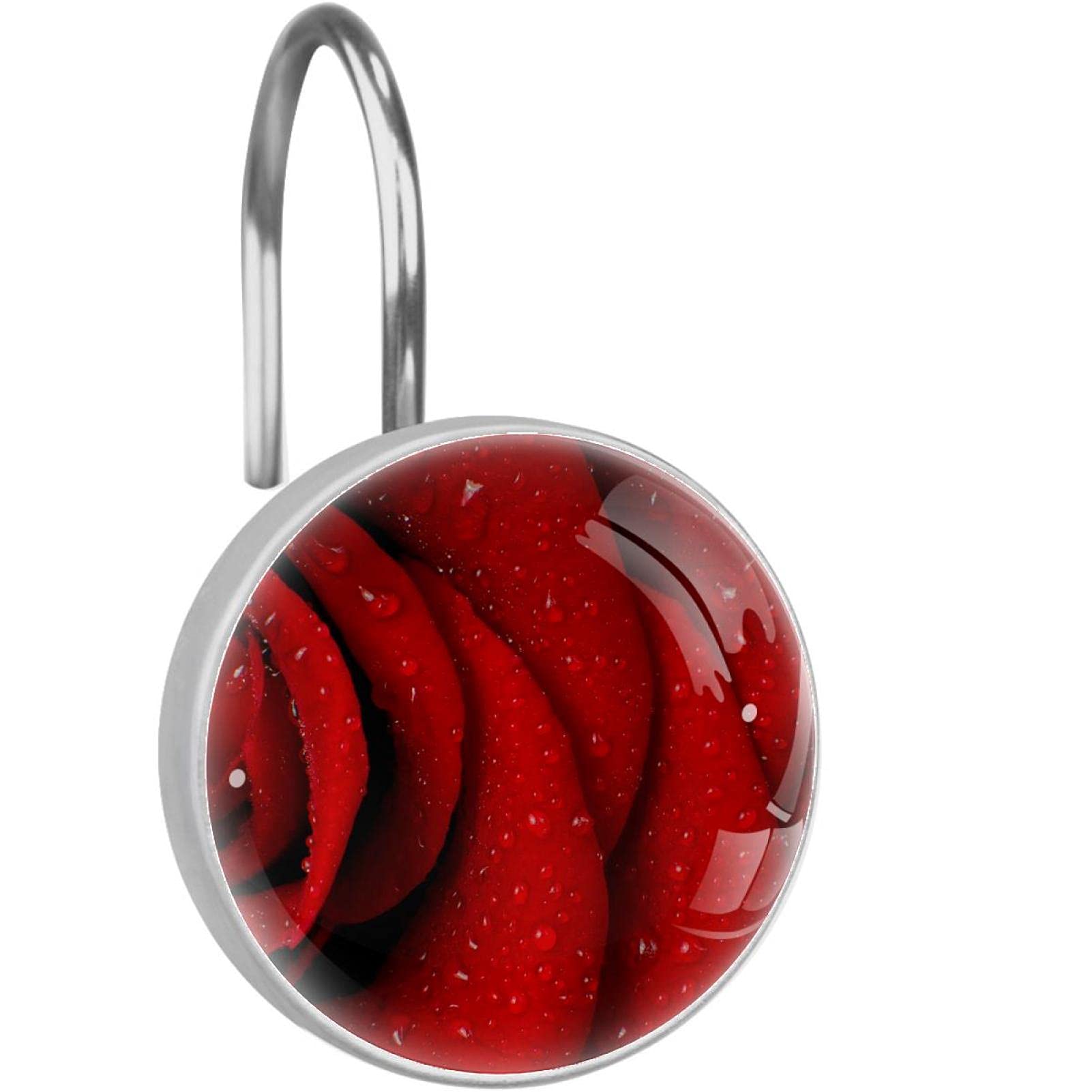 Crochets de rideau de douche anti rouille pour suspendre facilement vos rideaux sans accroc