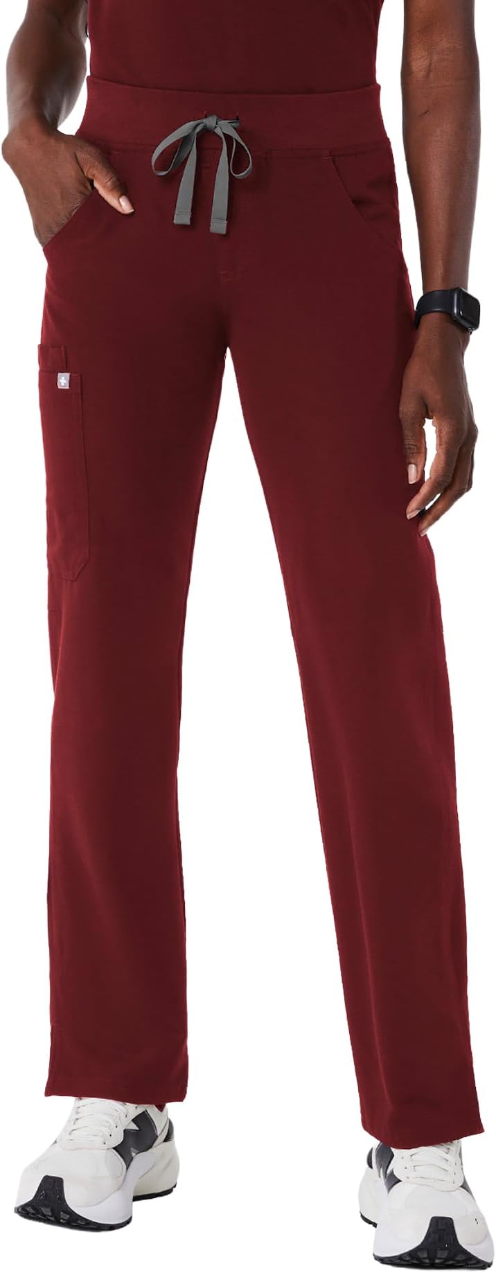 FIGS Livingston Basic Scrub Pants for Women — Yoga Waistband, 2 Pockets, Classic Straight Leg Fit