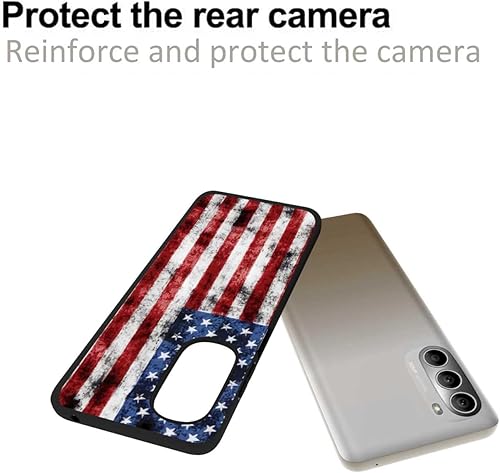 Miniatura 3 de Funda compatible con Motorola Moto G Stylus 5G 2022, bandera estadounidense, patrón retro de soldado veterano para Moto para hombres y mujeres,