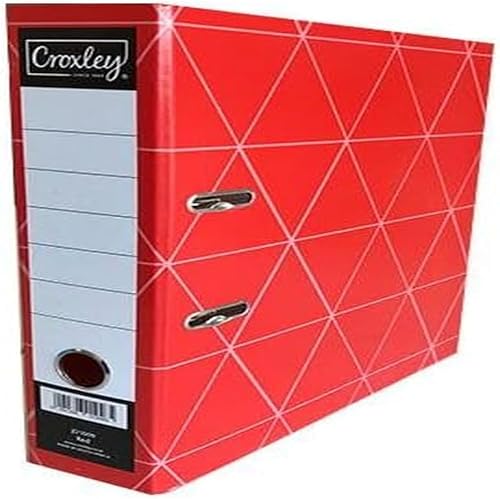 Croxley ALF100905 A4 Lever Arch Rado File, Red, 70 mm Size