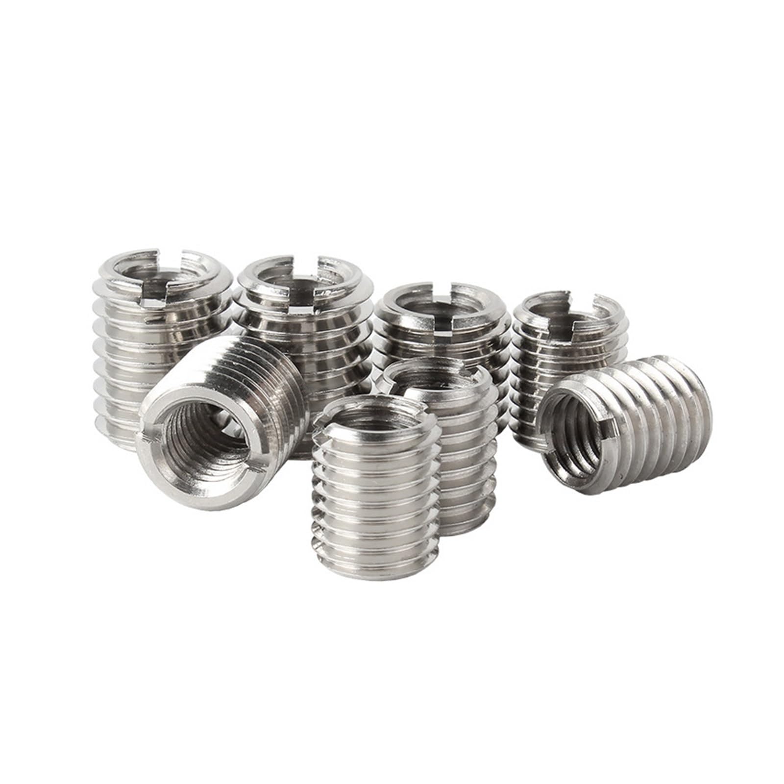 Insertos roscados, insertos de reparación de rosca 10 piezas M2-M12 de acero inoxidable 304, rosca interior y exterior, inserto de rosca de alambre, manguito de conversión, acoplador de tuerca(M12 M16