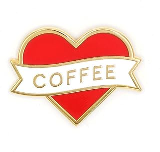 These Are Things Coffee Heart Enamel Pin