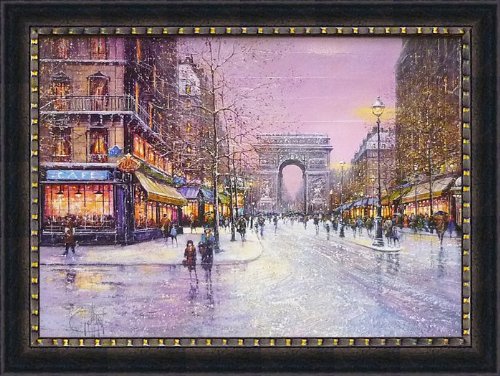 ギィ デサップ 冬の凱旋門　絵画 壁掛け アート ポスター 海 ピカソ 額縁 Amazon.co.jp: 絵画 ギィ デサップ 冬の凱旋門絵画 インテリア 壁掛け
