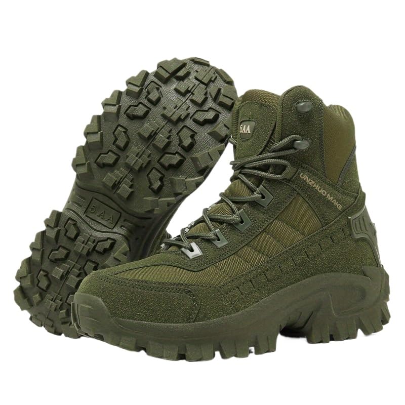 High-Top Hiking Boots for Adventures Men's High-Top Hiking Boots - Durable, Non-Slip, Lace-Up for Outdoor Adventures & Sports