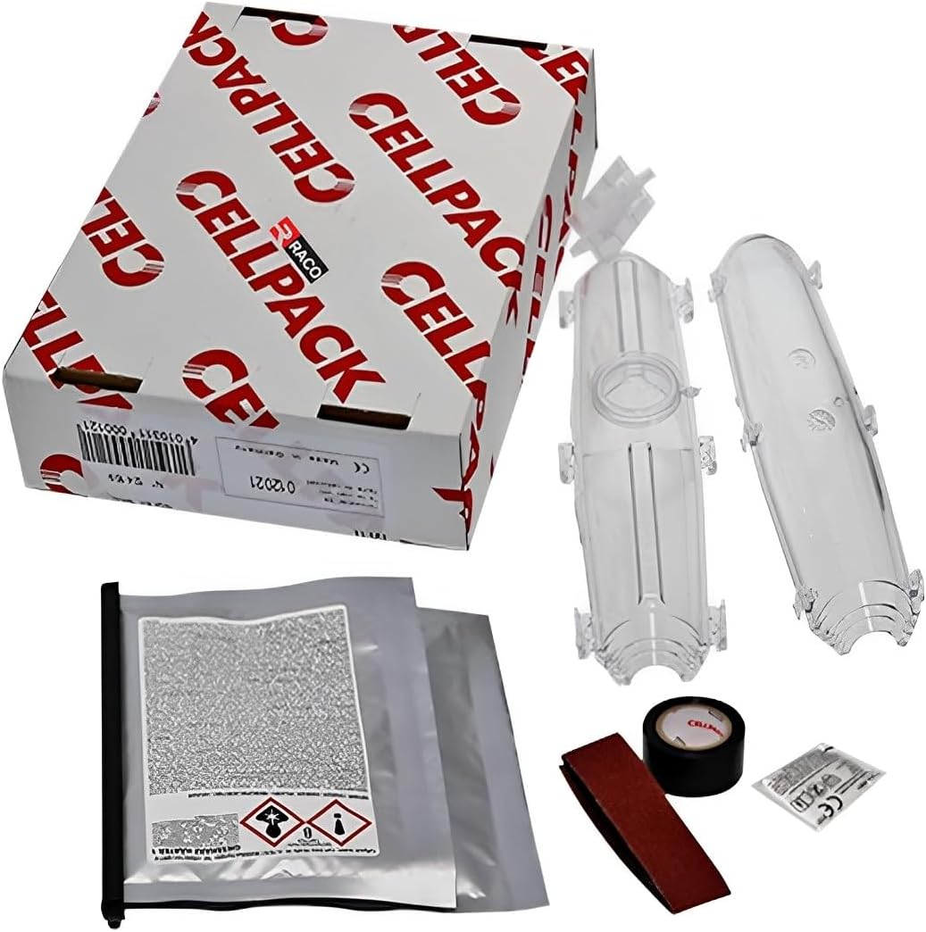 RACO BBC Cellpack Cast Resin Straight-Through Cable Joint Kit Electrical Cable Sleeve for Low- and Medium Voltage Made in Germany (M12)