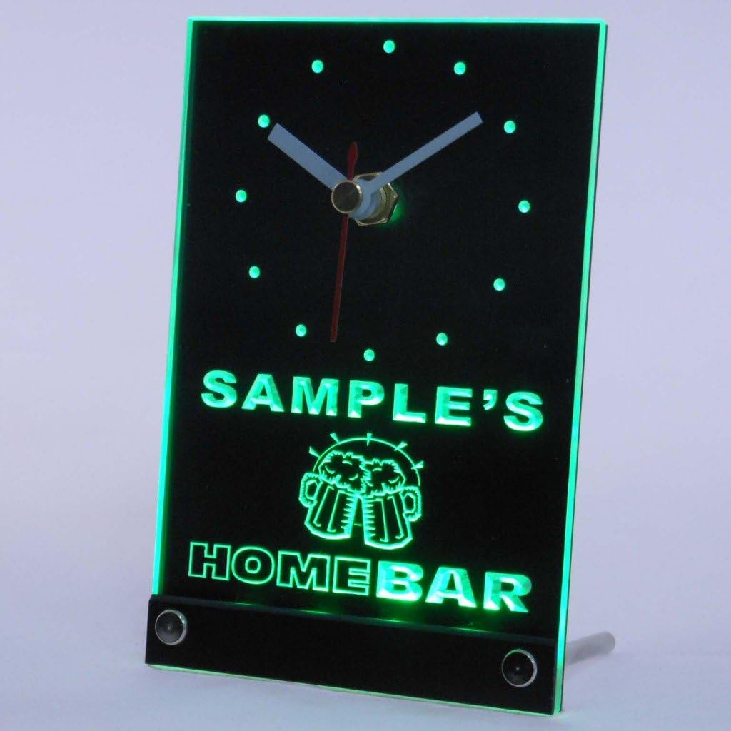 ADVPRO tncq-tm Personalized Custom Family Home Brew Mug Cheers Neon Led Table Clock