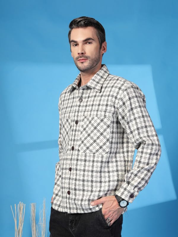Image of CHKOKKO Men's Polyester Regular Jacket