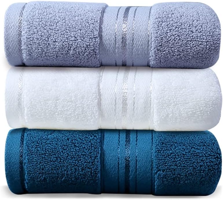 Towel Cotton wash face Household Water Absorption Soft Hotel Wipe Hair Men and Women Couples Adult Thick 4 Sets(A 3PS)