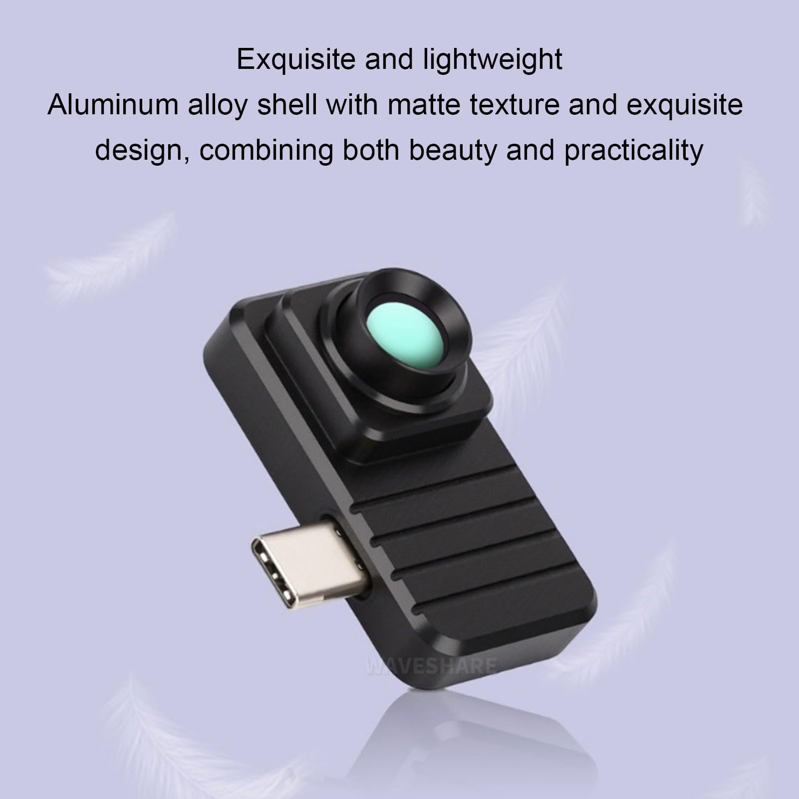 Goshyda Kamera Termowizyjna do Telefonu Komórkowego USB C, Kamera Termowizyjna o Rozdzielczości 160x120 z Kątem Pola 88 Stopni, dokładnością 3,5°C, wysoką temperaturą, kamerą