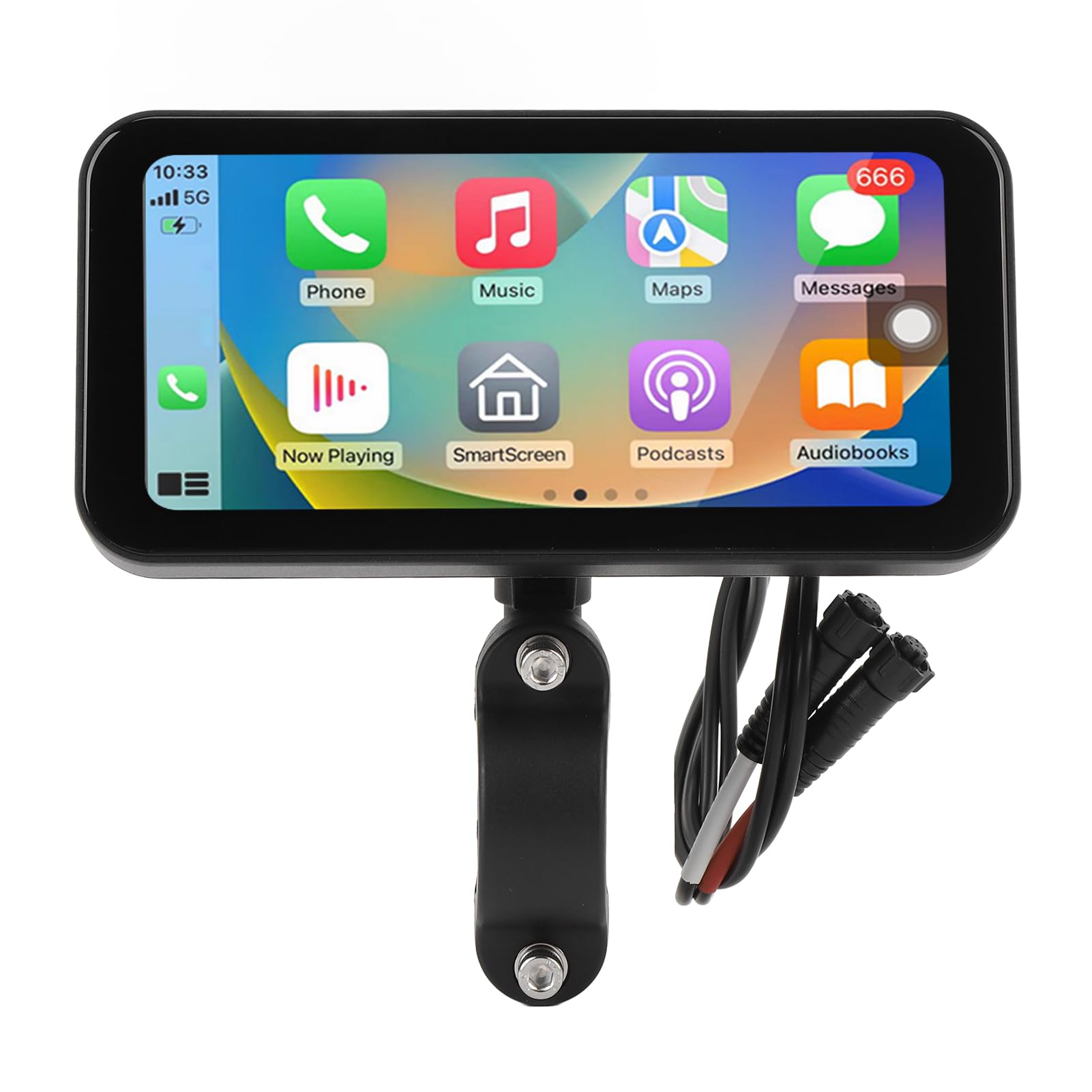 Pantalla De Navegación Para Moto 6.25 Pulgadas - Extraíble, Resistente Al Agua IP67, Con CarPlay, Android Auto Y Cámaras DVR