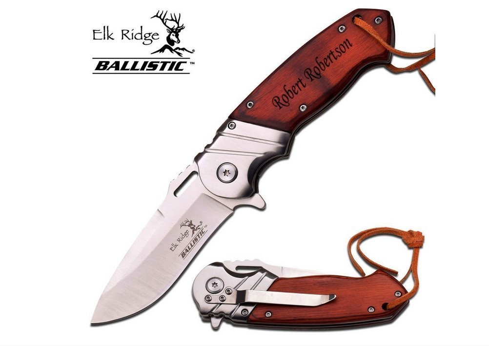 AlphaNumeric Engravers Custom Engraved Knife Personalized Elk Ridge