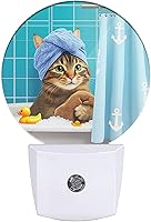 Vista 11 de EKOBLA Luz nocturna de girasol y mariposa, luces nocturnas enchufables a la pared para niños y niñas, luz nocturna LED, lámpara redonda