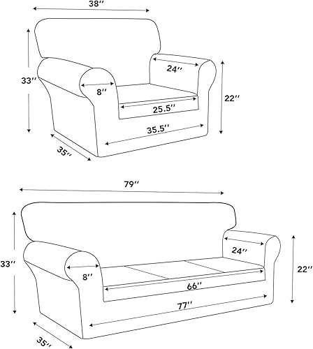Miniatura 7 de Easy-Going Funda para silla, paquetes de funda para sofá