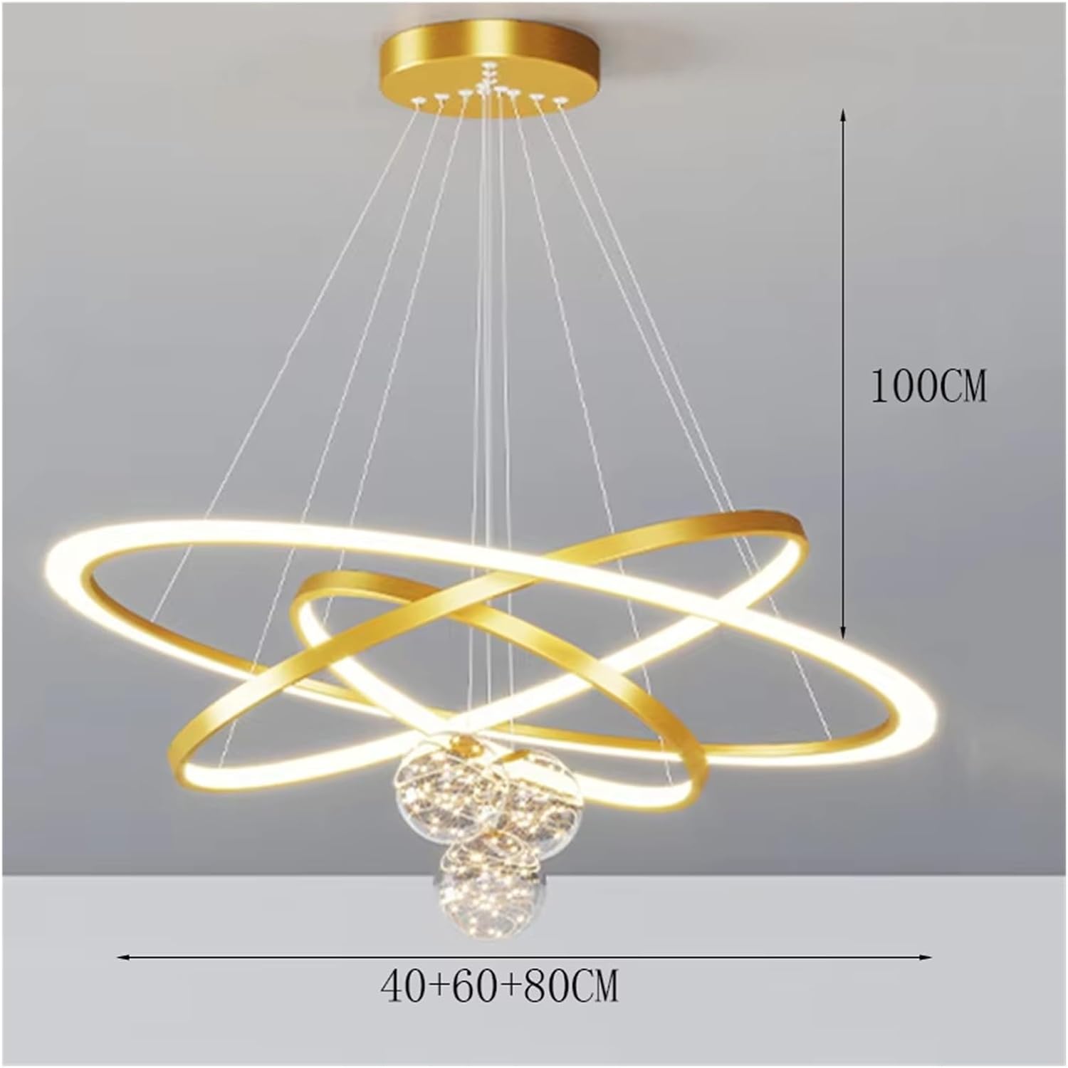 Modern Home Decor Ring Led Lights Pendant Light Lamps for Living Room Chandeliers Dining Hanging Indoor Lighting,Indoor Illumination