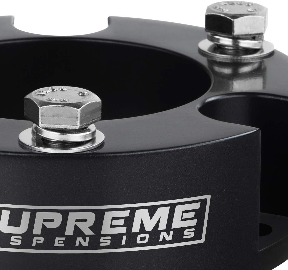 Supreme Suspensions - 3" Front Leveling Kit for 2003-2023 Toyota 4Runner / FJ Cruiser/Lexus GX - T6 Billet Aluminum Top Strut Spacers (Black)