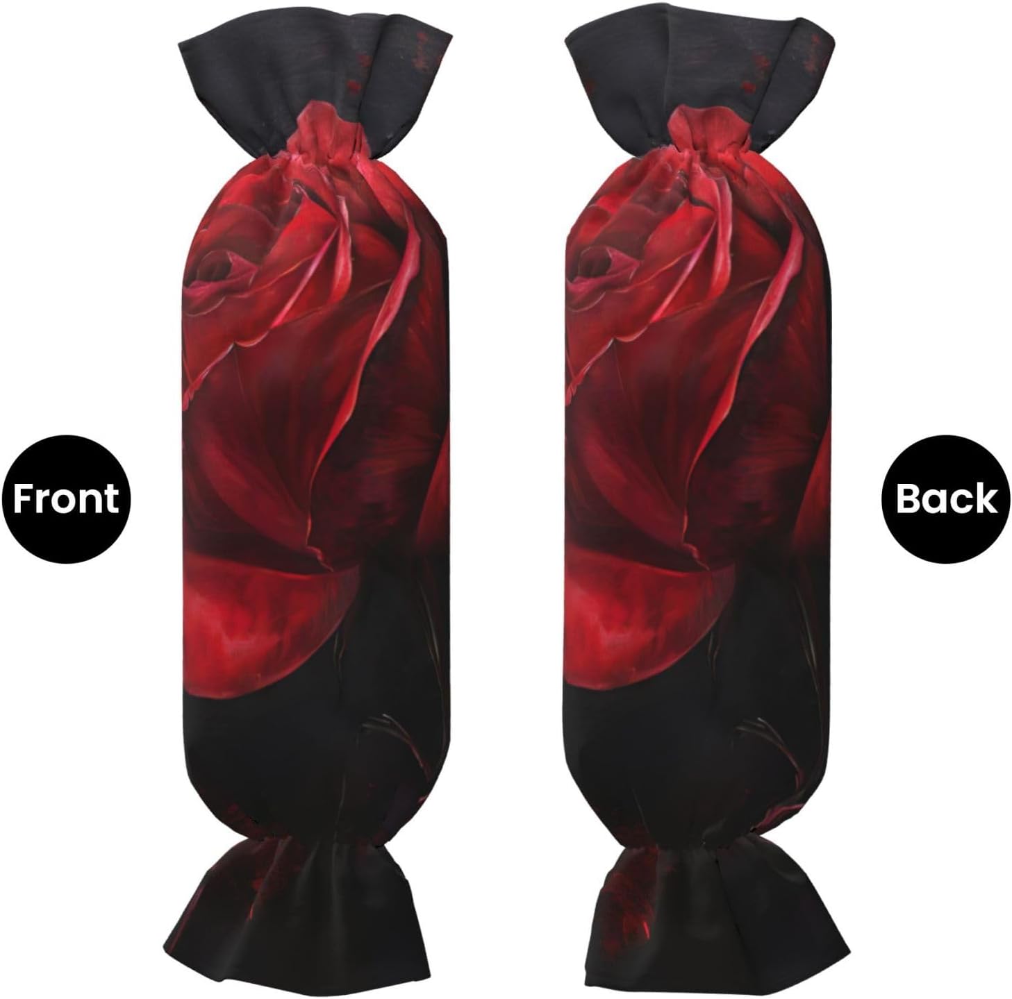 red Rose Print Candy Cylindrical Comfortable Pillow Throw Pillows Home Decor Easy Maintenance