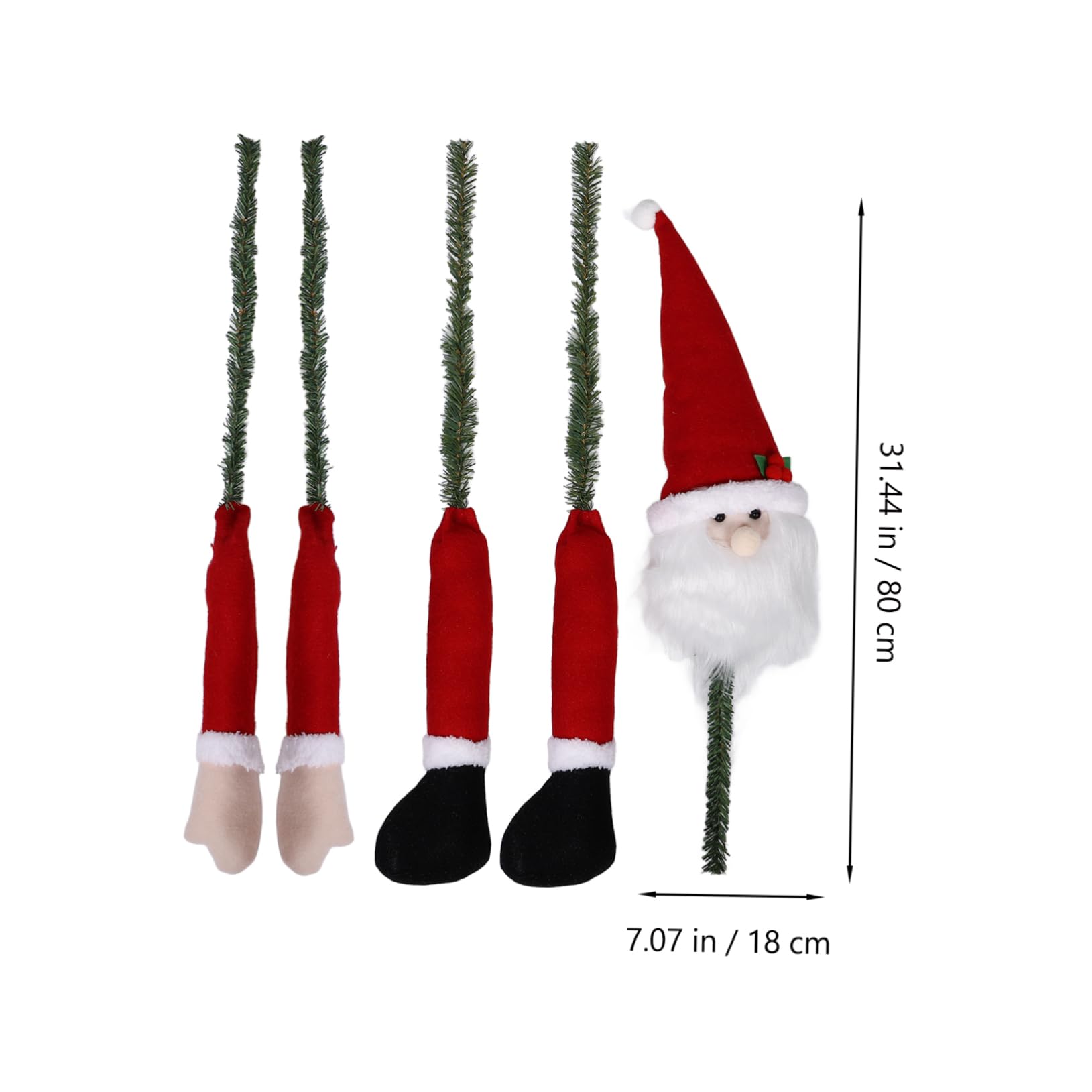 Muñeca Abrazadora del Árbol De Navidad Creativa Adornos Colgantes De Peluche para Árbol De Navidad Decoración Colgante para Fiesta De