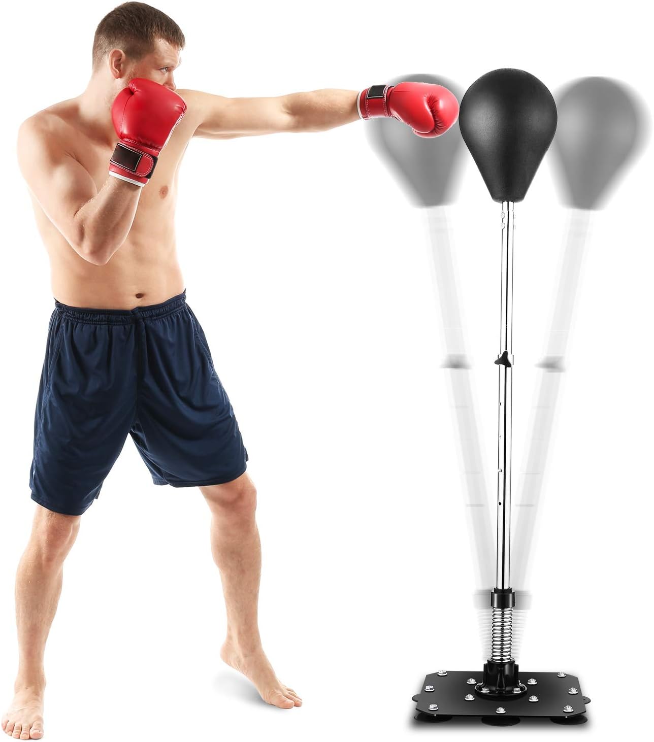 Punching Bag with Stand for Adults and Teens, Height