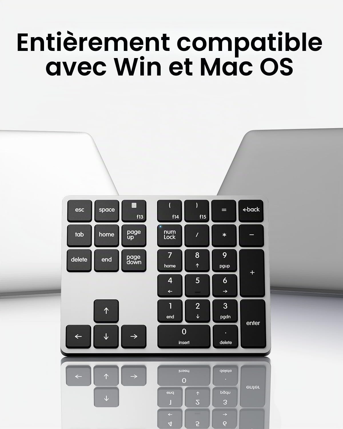Kisnt KN300 Pavé numérique filaire USB-C pour entrée de données d'ordinateur portable