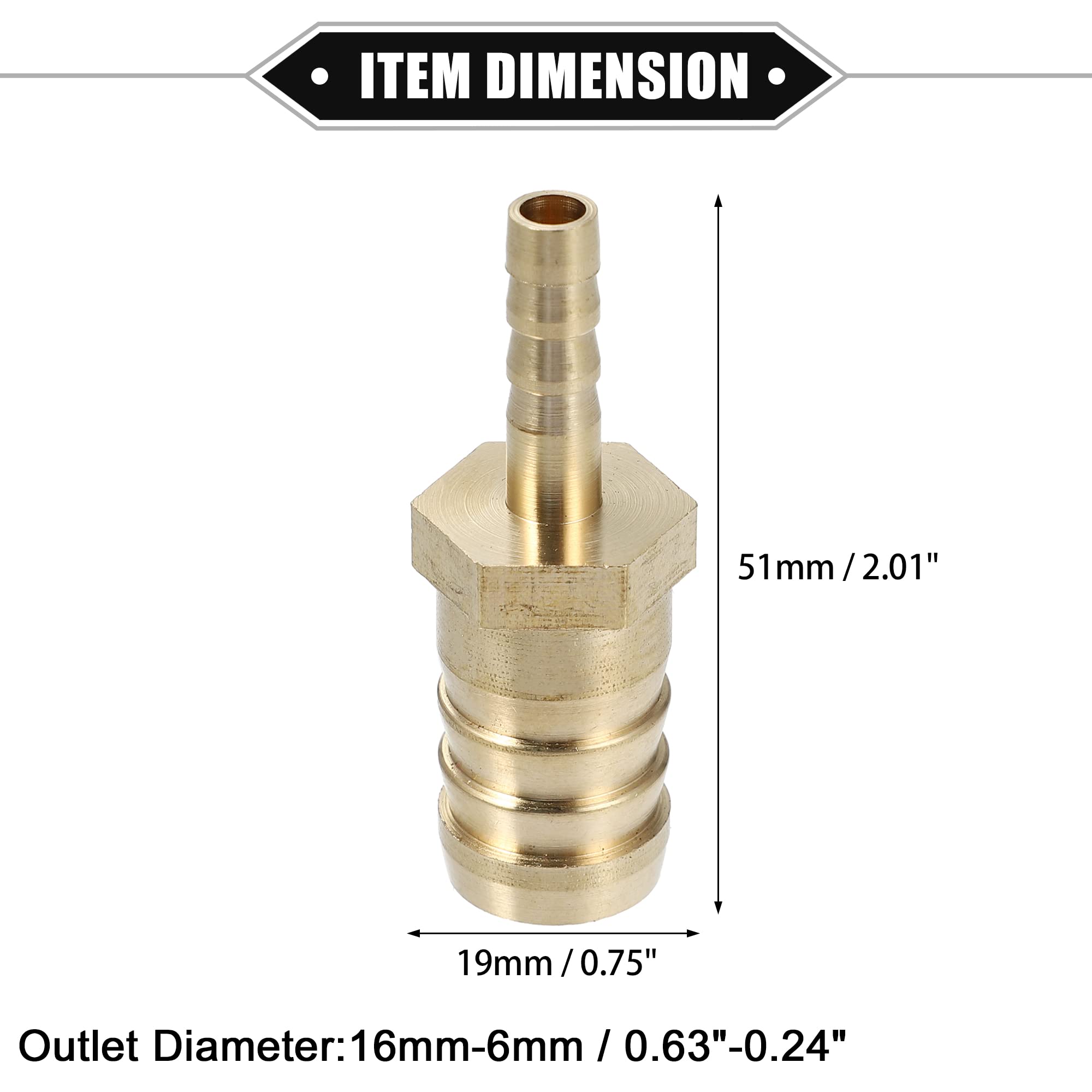 Raccordo 1/8 Npt per tubi da 8mm - Iron Cafe