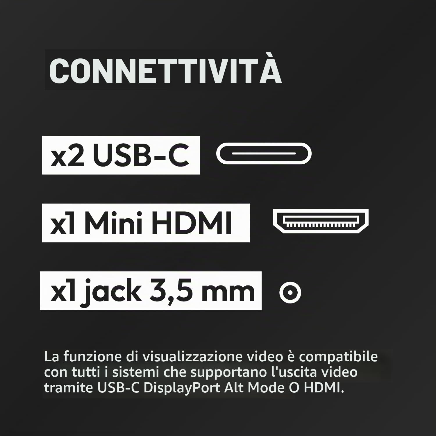 Logicom - Monitor Portatile, Schermo Portatile 15.6" 1920×1080 FHD IPS per Laptop con Cavalletto, Secondo Schermo Ultrasottile per Laptop/PC/Mac/PS3/4/5/Xbox - Connettività USB C e HDM - Nomad Display