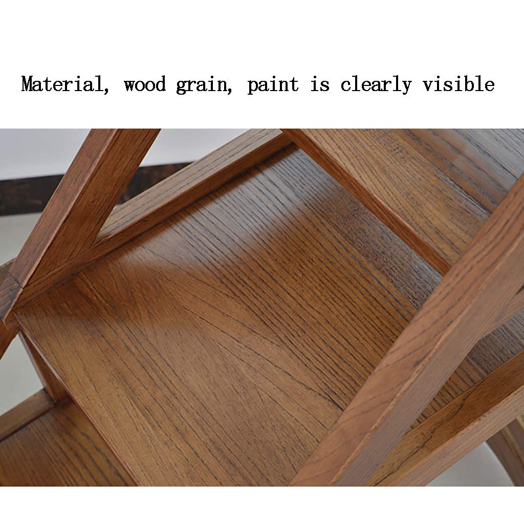 Silla de Escalera Plegable Multifuncional, Taburete de 4 Niveles con Escalera de Madera Maciza - Silla de Escalera Creativa de Doble Uso, para Oficina en casa, soporta hasta 150 kg