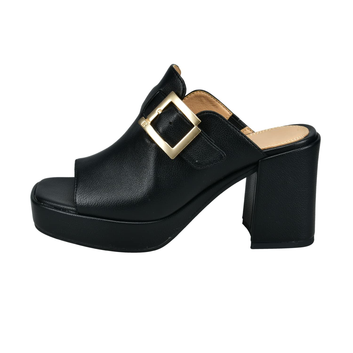 BAGATT Women's Cesena Mule, Black, 36 EU, Black, 4 UK