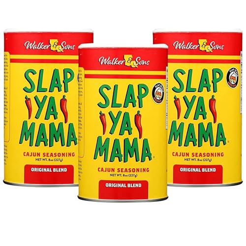 Walker & Sons Slap Ya Mama, condimento cajún original, 8 onzas (paquete de 3)
