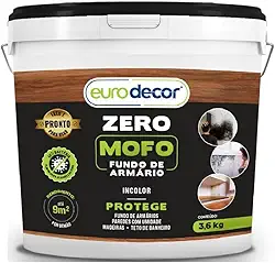 Verniz Euro Decor Zero Mofo Fundo de Armário 3.6L Parede e Teto de Banheiro