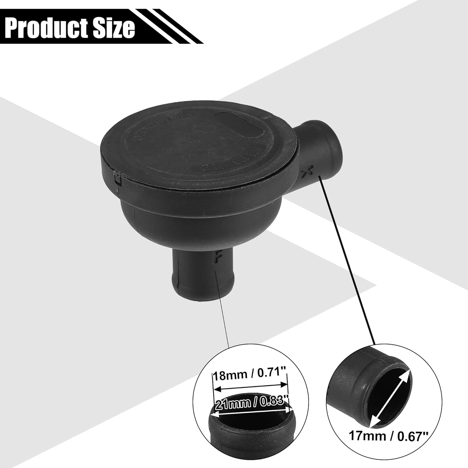 X AUTOHAUX 06A129101A/D Engine Crankcase Vent Valve for Audi A4 for VW Passat for Jetta Golf 1.8T