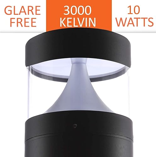 Miniatura 2 de Luces LED de paisaje bolardo 25 "10W 3000K 120V-277V ComercialResidencial moderno Ballard Iluminación accesorio para jardín, camino, entrada luz