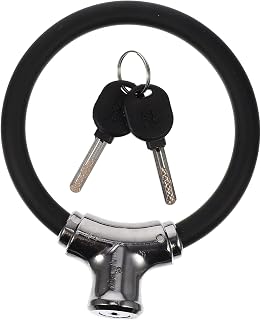 CORHAD 1 Set Bicycle Lock Electric Bike Lock E-Bikes Electric Bikes Cable Lock Bike Safety Lock Bike Chain Safety Bike Lock Safe Bike Lock Anti- Bike Lock Protection Lock Metal Black