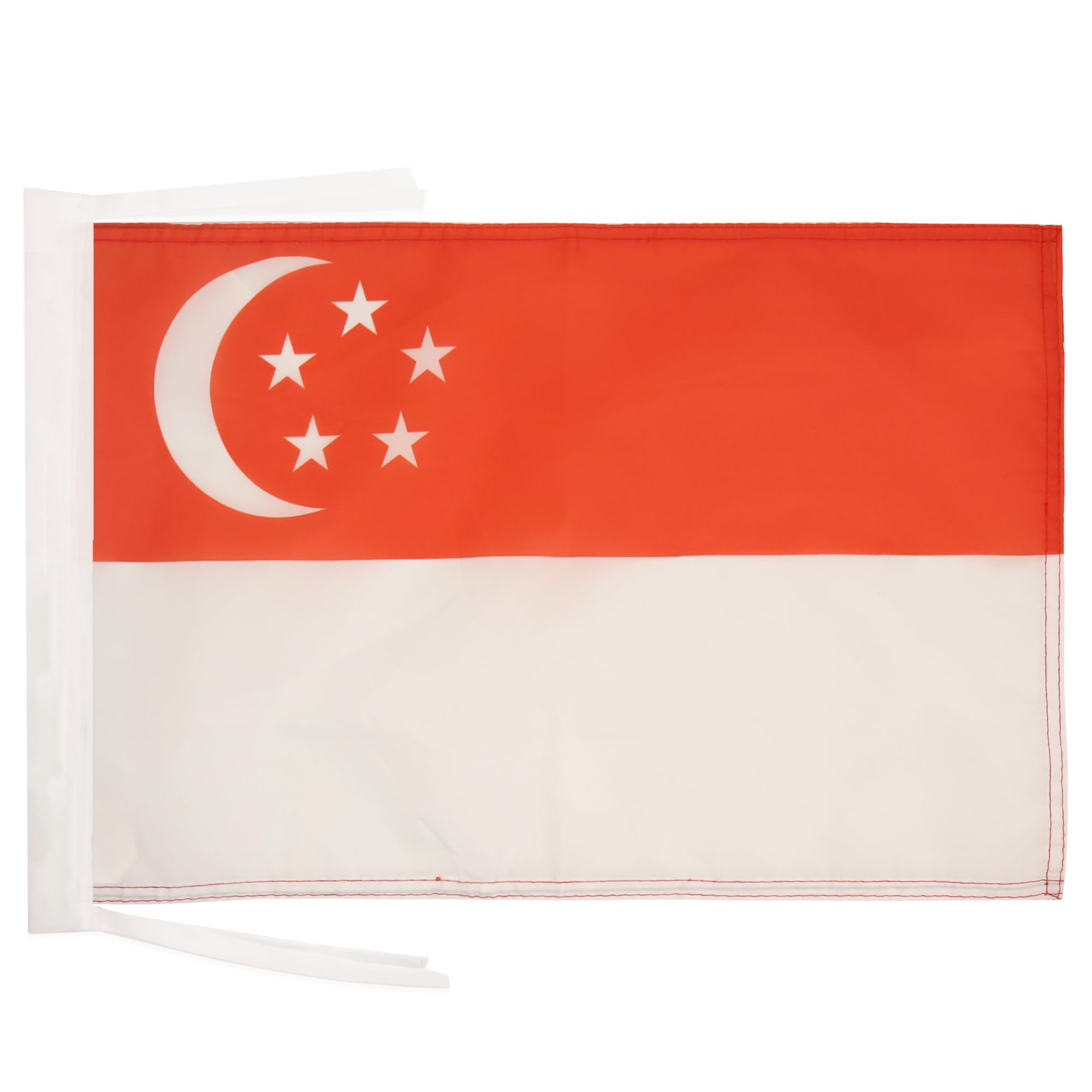 AZ FLAG Singapore Flag 18'' x 12'' cords - Singaporean SMALL flags 30 x 45cm - Banner 18x12 in