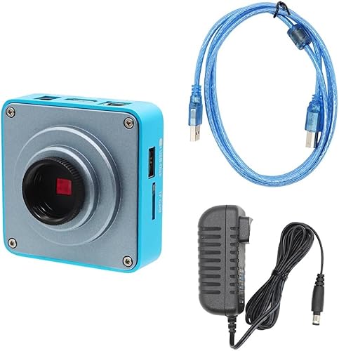 Miniatura 9 de Cámara de microscopio HDMI HD 2MP 30FPS HDMI USB Industrial Digital Teléfono Microscopio Cámara para Microscopio Binocular Trinocular (Color rojo)