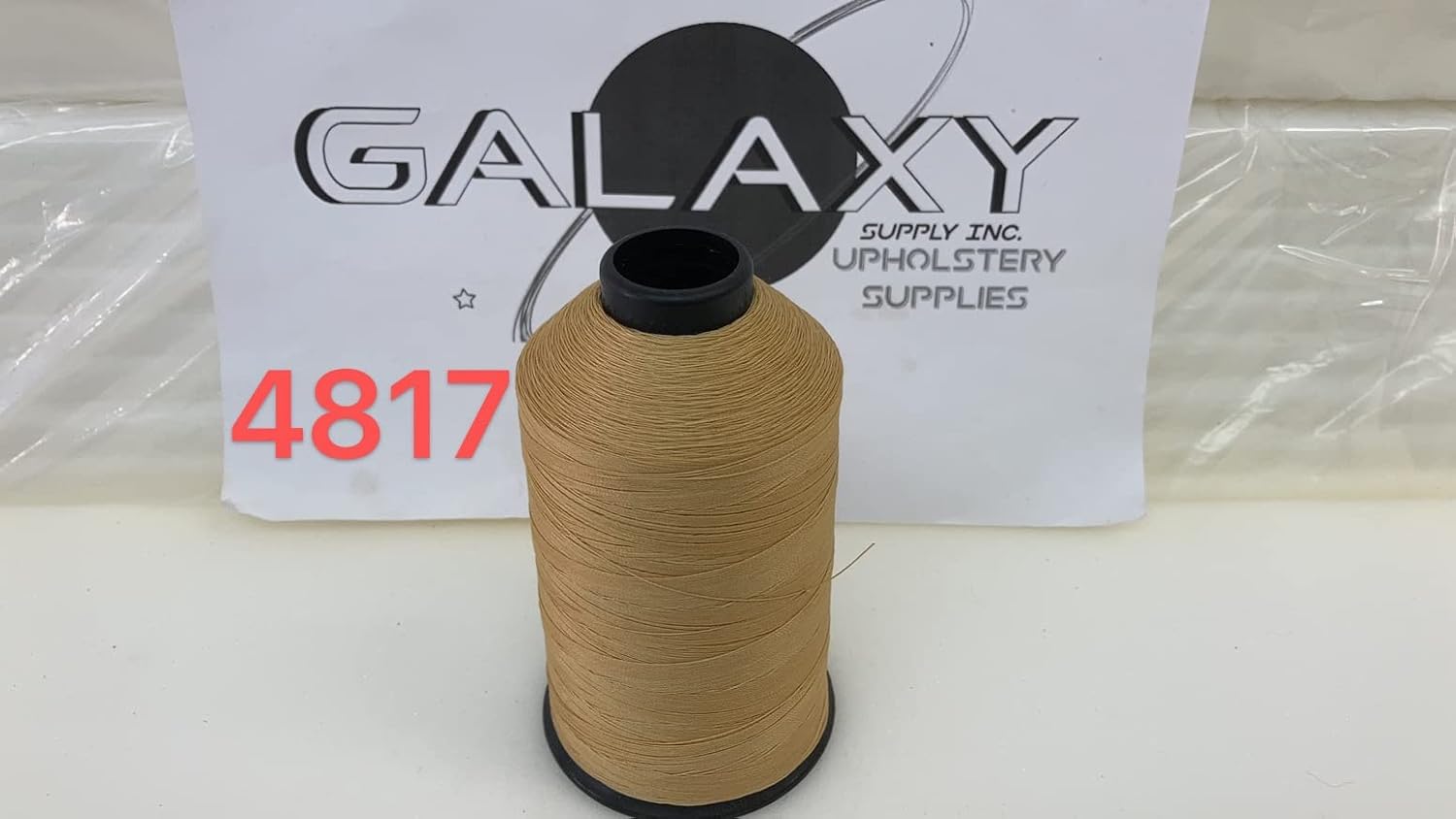 69 Upholstery Thread TEX-70 Bonded Nylon 8 oz Old Gold Color, UPC63262. Made in The U.S.A Free with One Piece Galaxy Supply 5" Seam Ripper.