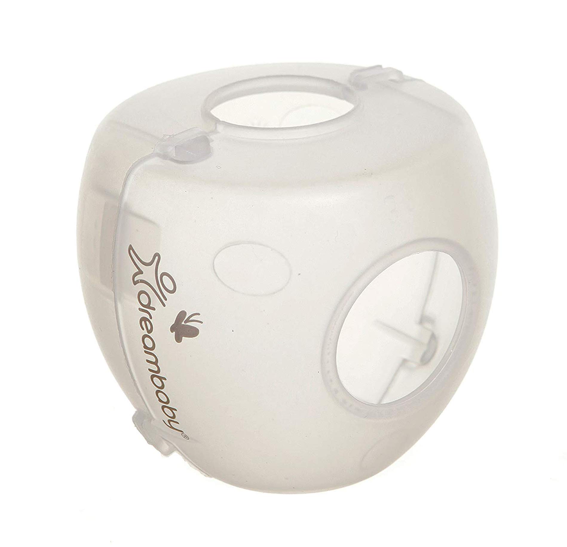 Dreambaby EZY-Fit Door Knob Covers (Translucent Clear, 6 Pack)