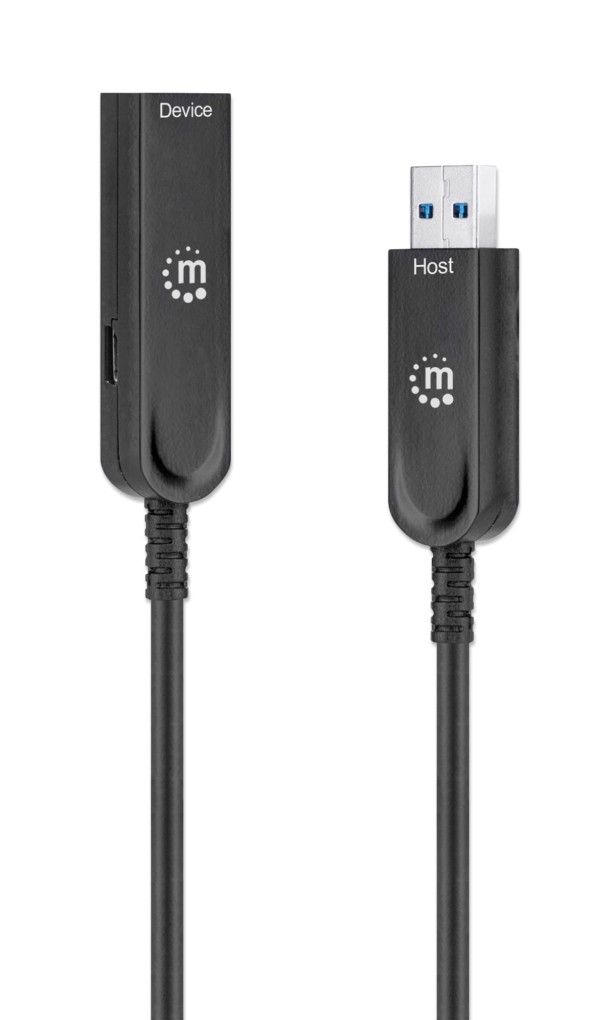 Manhattan 356497 Cable Óptico Activo USB 3.2 Gen 2 SuperSpeed+ AOC USB A M/F 10 m Negro