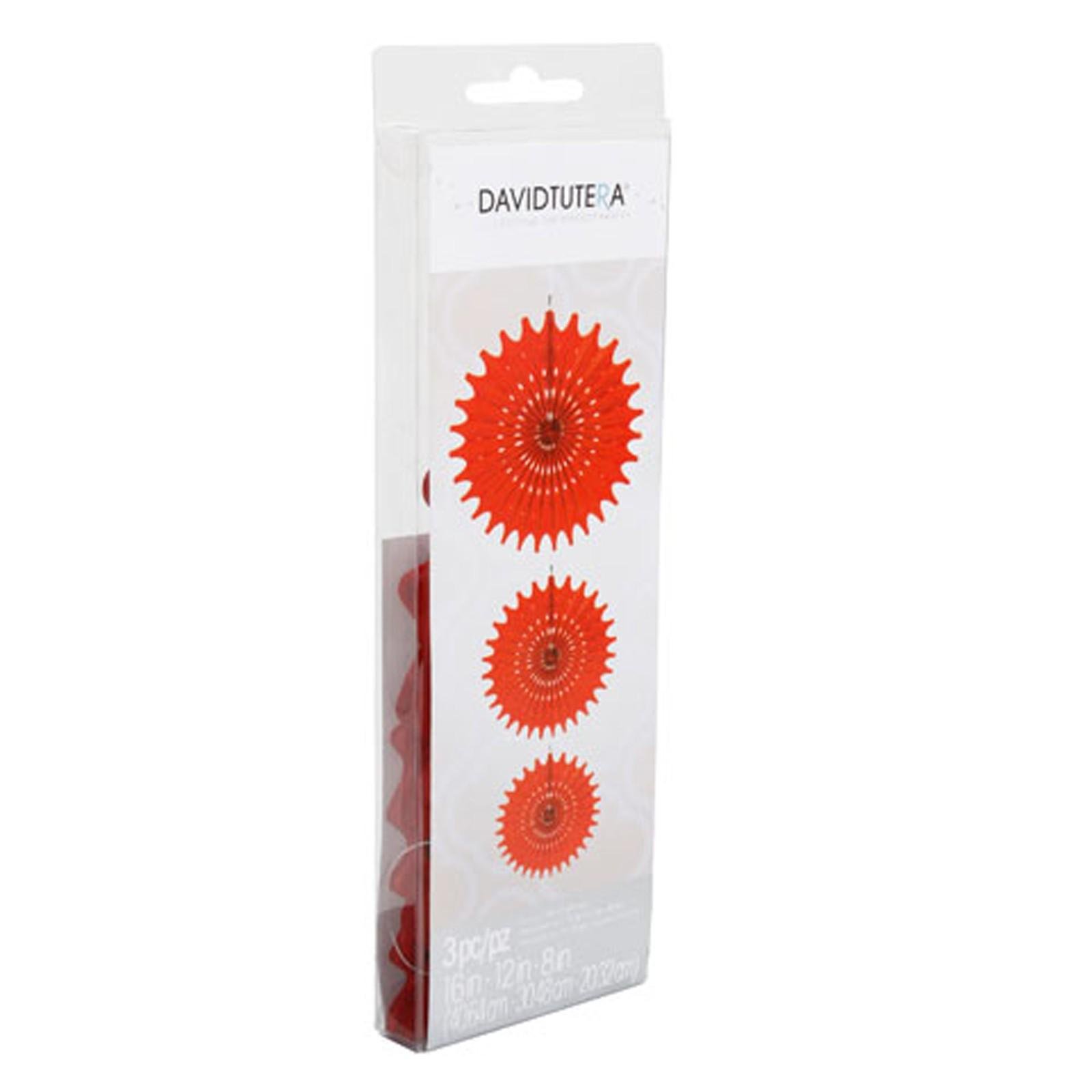 Tissue Médaillon Rouge David Tutera Suspension Papier de Soie Ajouré Luxe