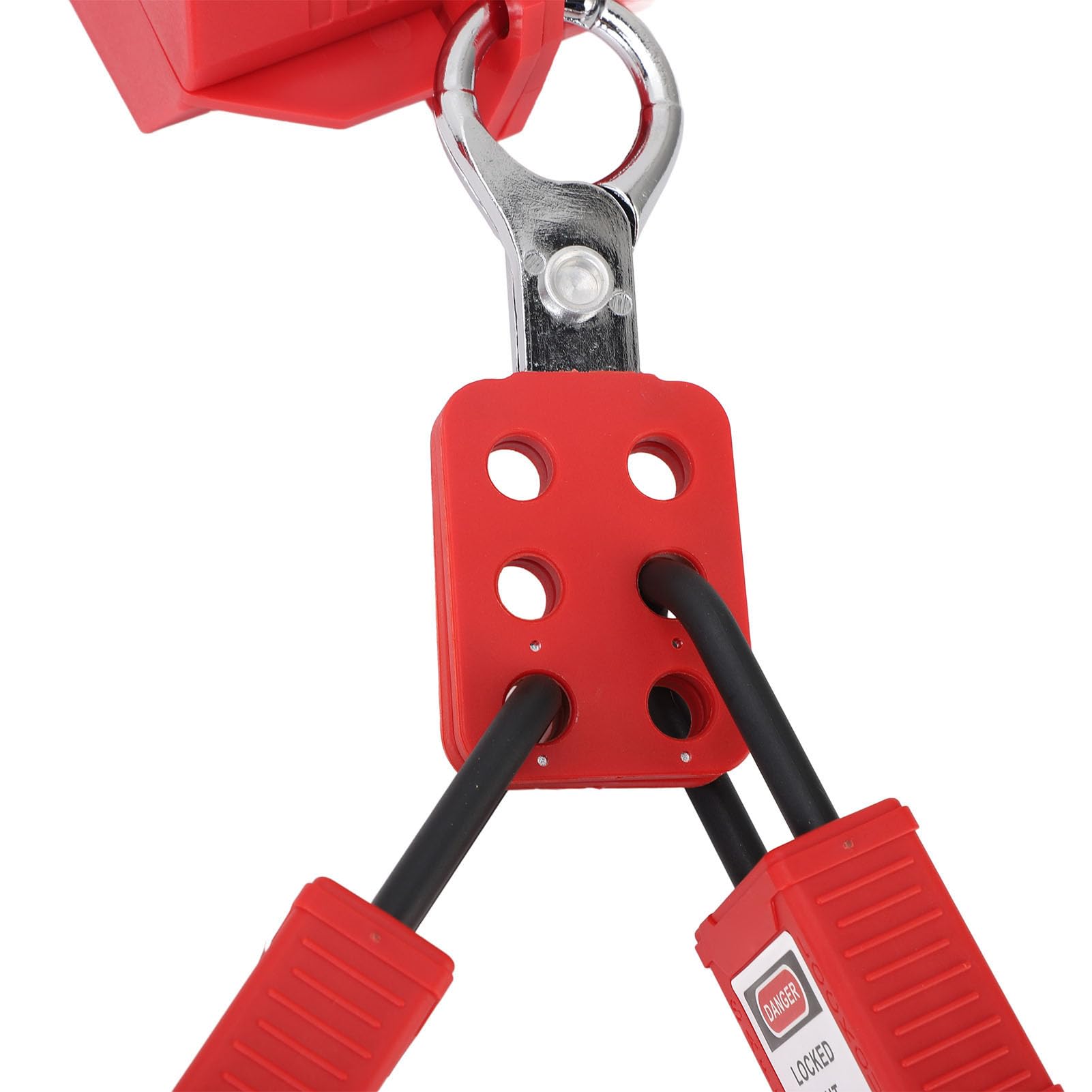 Kit de etiquetado y bloqueo eléctrico - Juego de dispositivos de seguridad de mantenimiento para uso industrial - Para disyuntores e interruptores - Incluye candados con llaves,