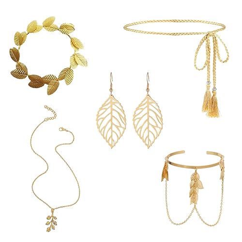 Greek Goddess Accessories Set – 5Pcs Dress Up Kit for