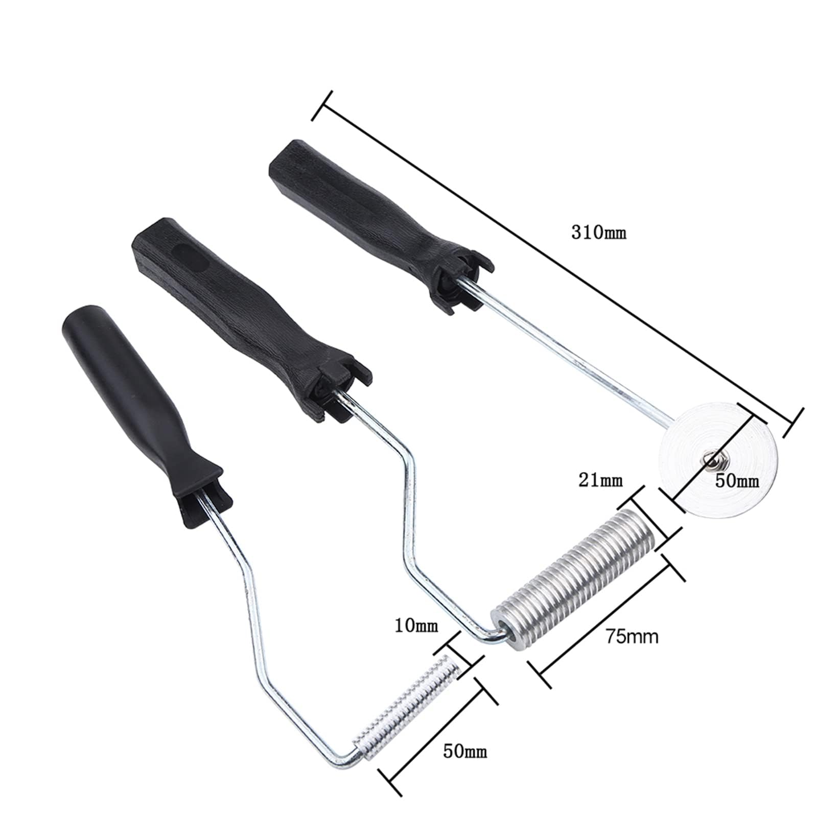 Set di Utensili per Laminazione in Fibra di Vetro, 3 Pezzi, Rulli per Vetroresina