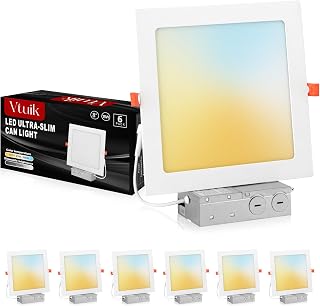 Vtuik 8 Inch Square Recessed Light Kit