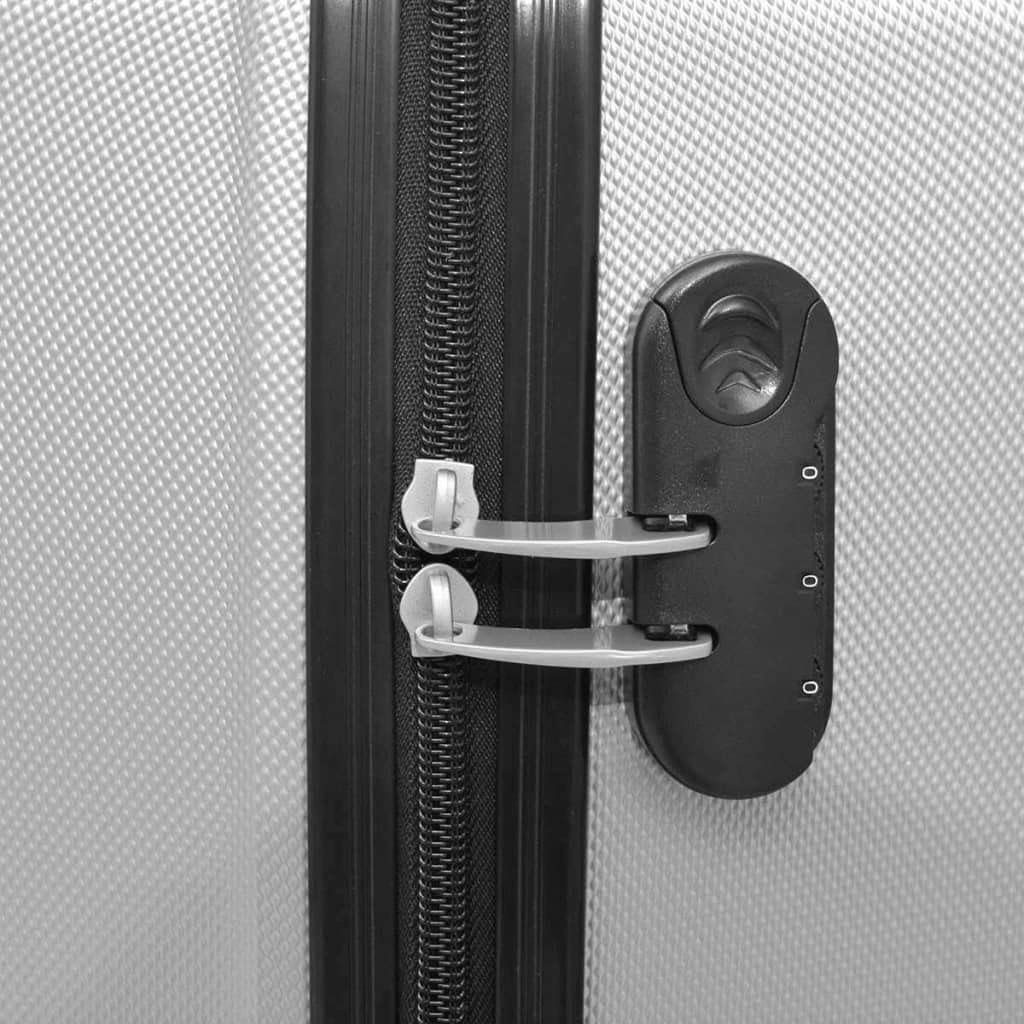 Juego de 4 ruedas de plástico ABS con 4 ruedas, con candado TSA, mango telescópico ergonómico, resistente al agua, resistente y ligero para negocios, vacaciones, vuelos y viajes de fin de