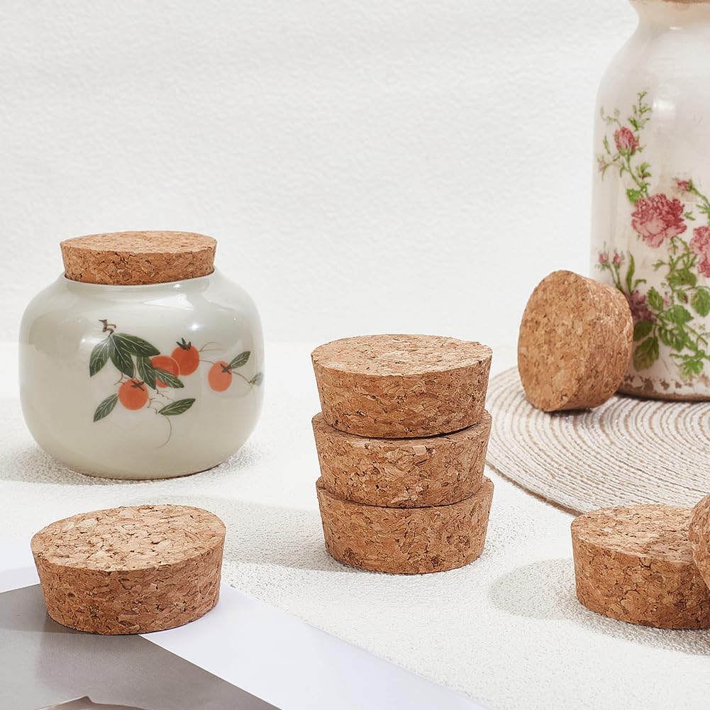 AHANDMAKER 8 Pack Tapered Cork Stoppers - Image 4
