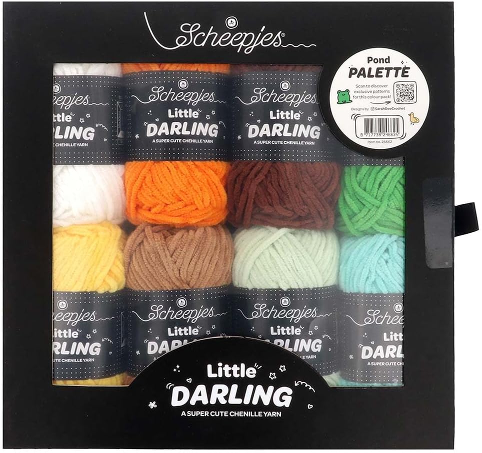 Scheepjes Little Darling Color Pack Space Pals 8 x 25 g mini skeins for amigurumi, Crochet and Knitting