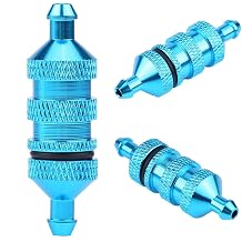 Model Car Accessories Rc Car Fuel Filter Rc Engine Aluminum Alloy Hsp 5G 36Mm For 1/8 1/10 Scale Rc Model Car Rc Car Fuel Filter Blue