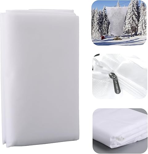 EEOYU Cubiertas para plantas, bolsa de protección contra heladas, 78.7 x 94.5 pulgadas, protección para plantas de invierno con diseño de cordón,